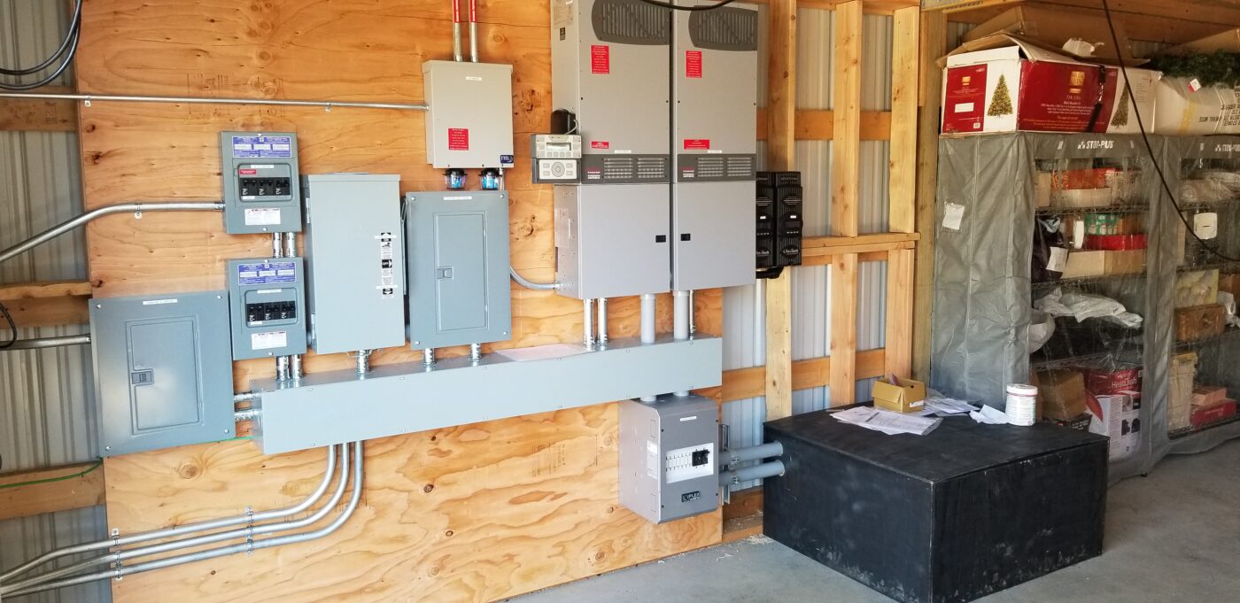 Complete backup power system with inverters