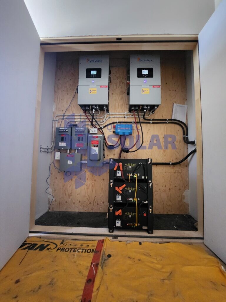 Professional battery inverter installation