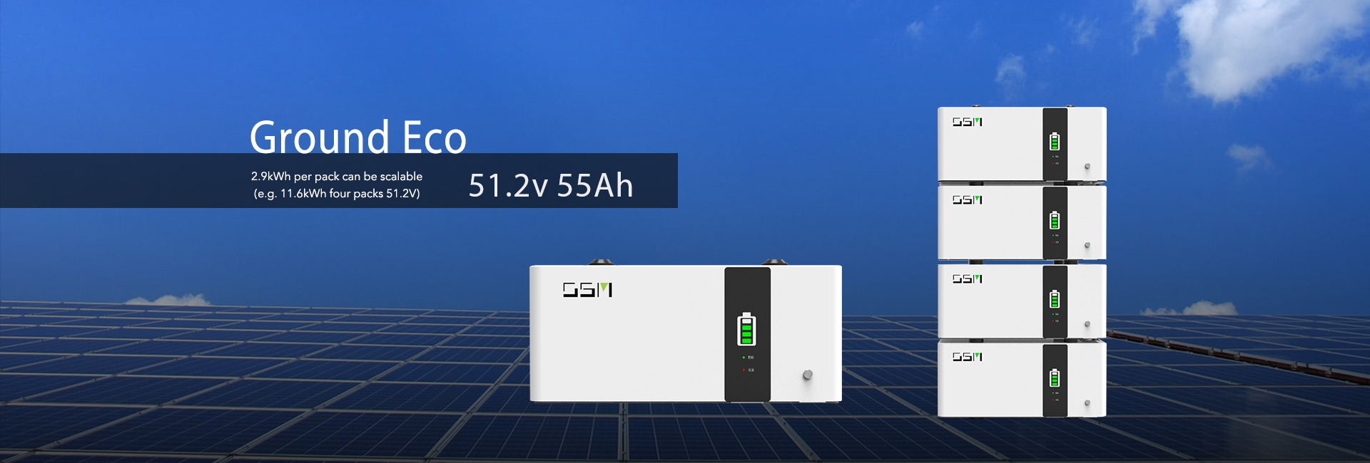 Modern home battery storage system with solar panels
